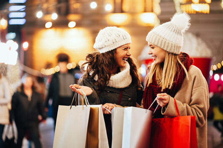 two women shopping