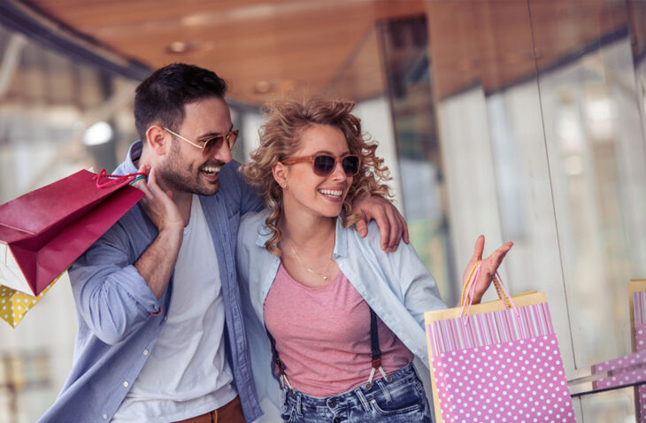 Couple shopping